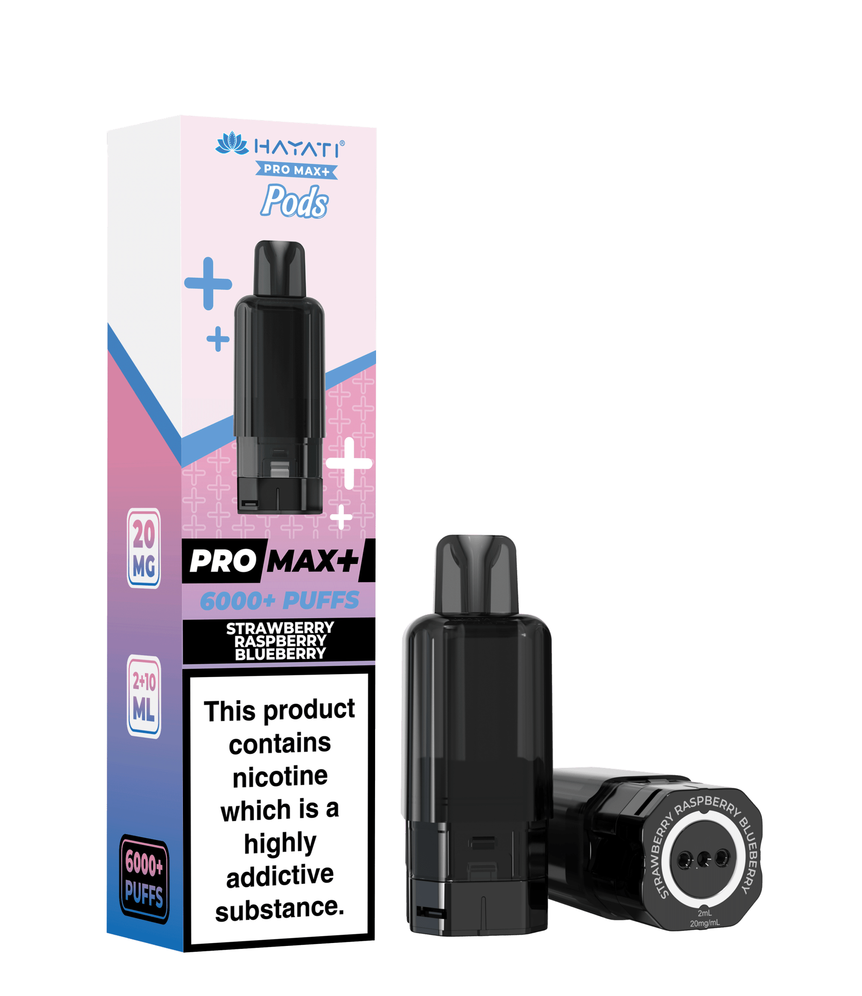 Hayati Pro Max Plus Pods -Strawberry Raspberry Blueberry-Planet Puff