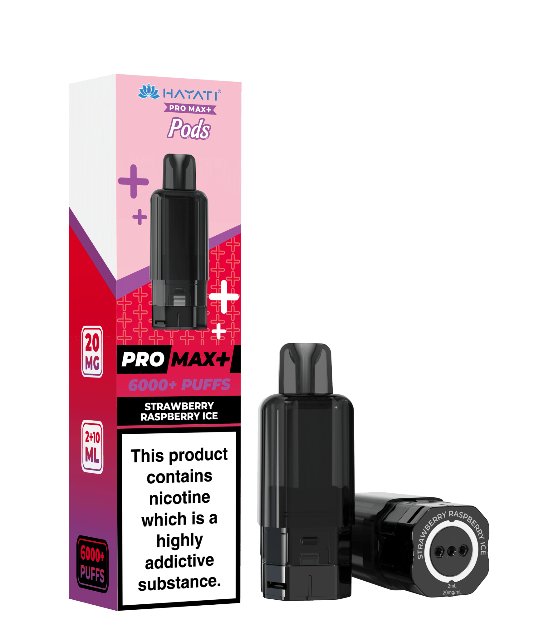 Hayati Pro Max Plus Pods -Strawberry Raspberry Ice-Planet Puff