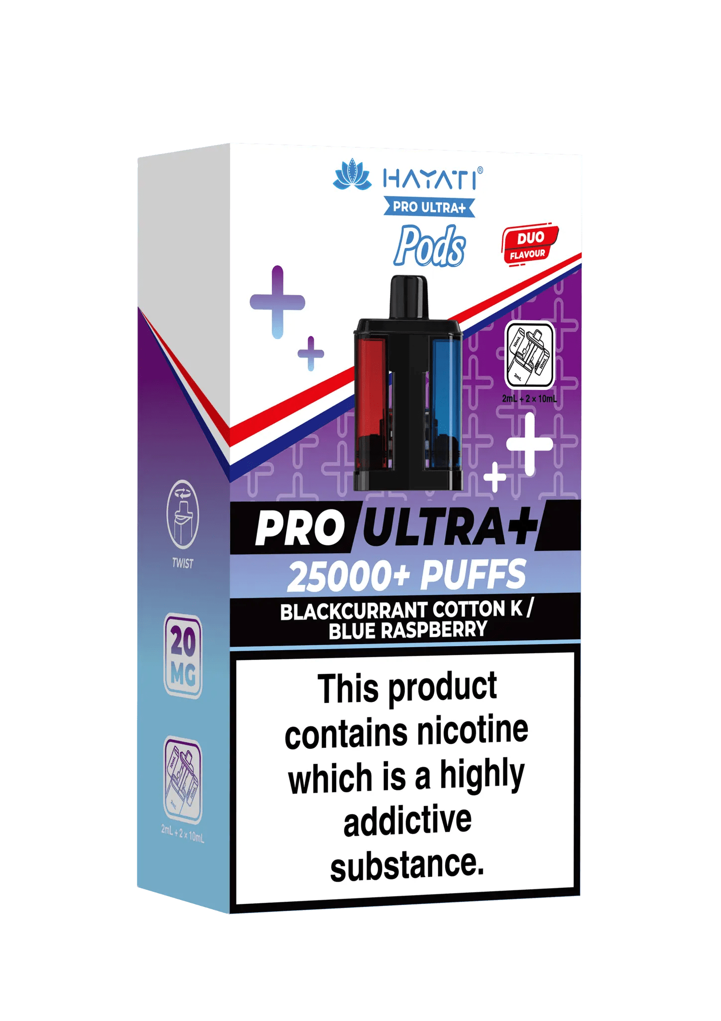Hayati Pro Ultra Plus Pods - Blackcurrant Cotton K/ Blue Raspberry-Planet Puff
