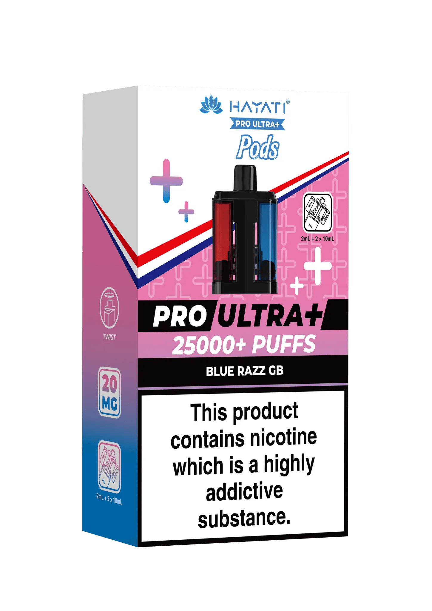 Hayati Pro Ultra Plus Pods - Blue Razz GB-Planet Puff