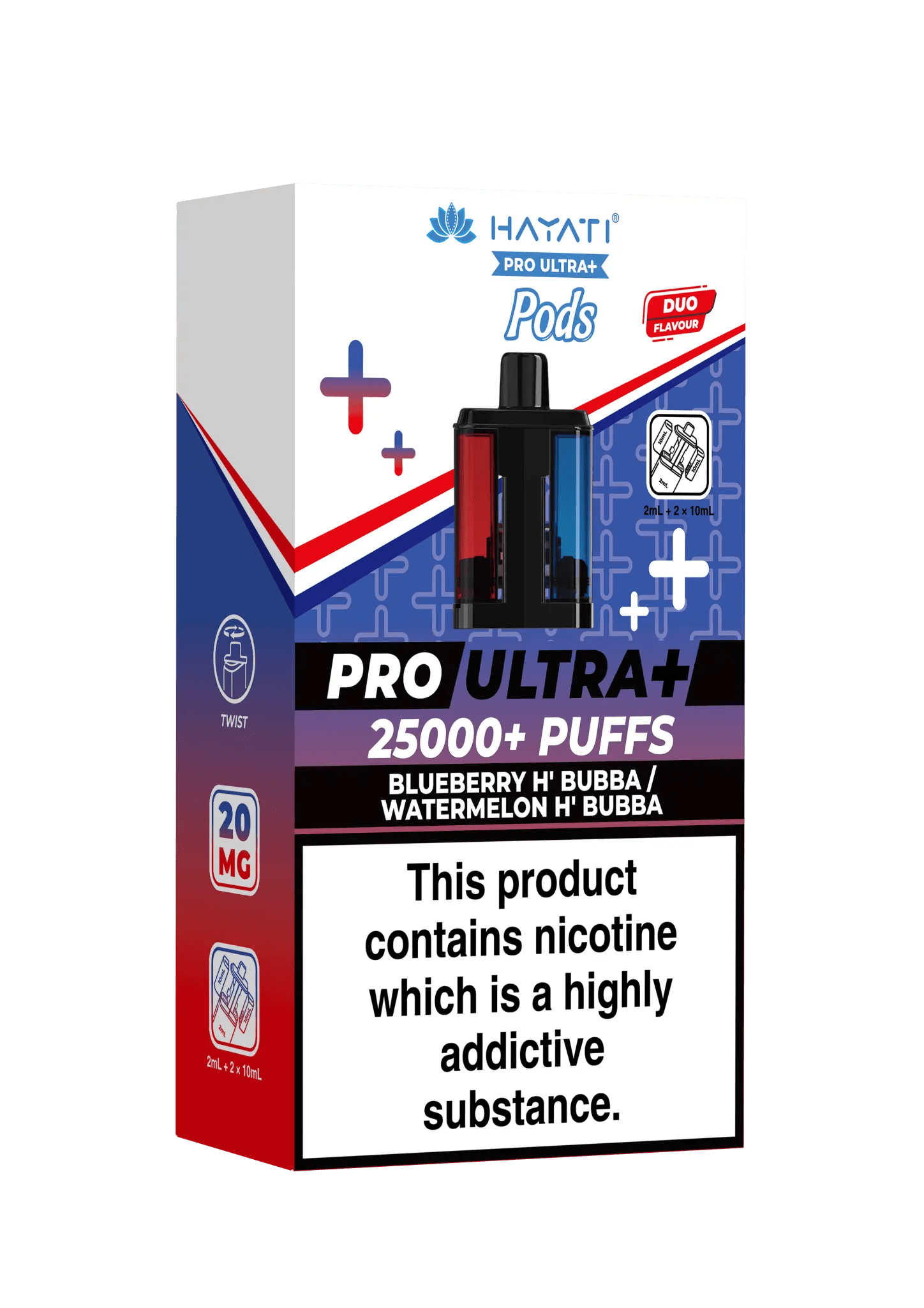 Hayati Pro Ultra Plus Pods - Blueberry H’Bubba/ Watermelon H’ Bubba-Planet Puff