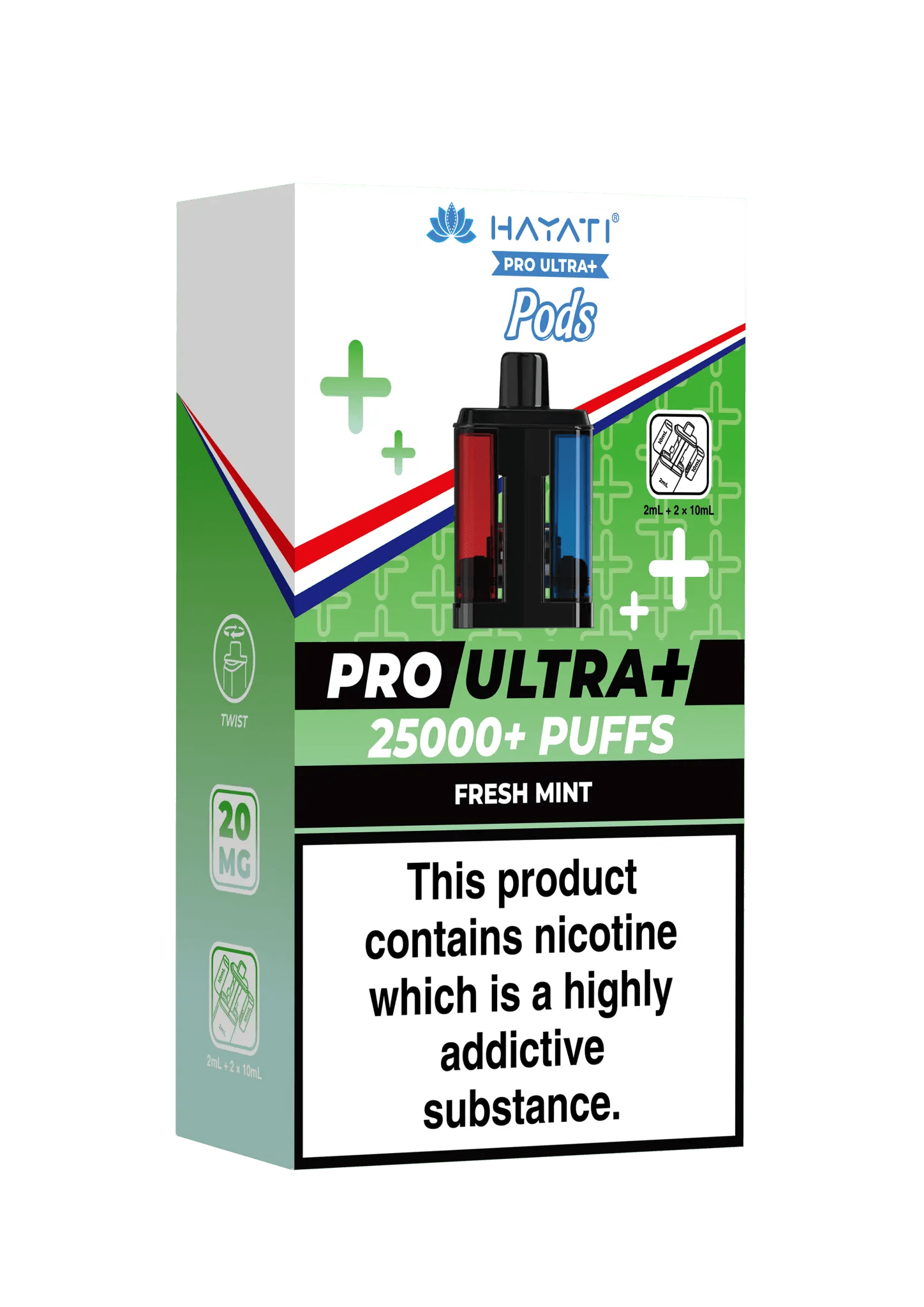Hayati Pro Ultra Plus Pods - Fresh Mint-Planet Puff
