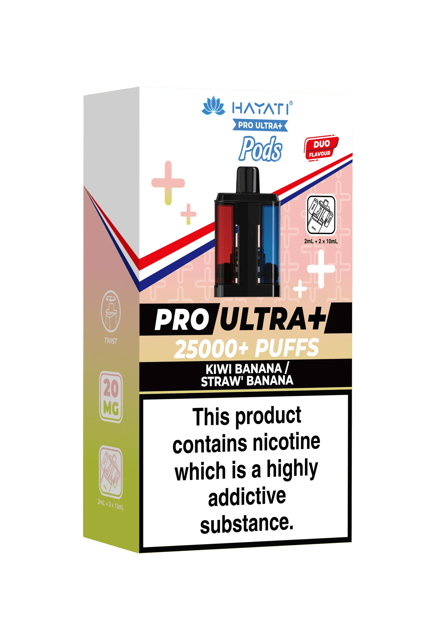 Hayati Pro Ultra Plus Pods - Kiwi Banana/Straw Banana-Planet Puff
