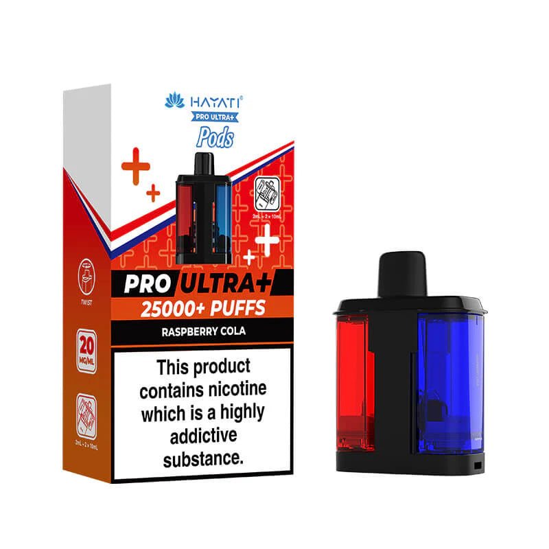 Hayati Pro Ultra Plus Pods - Raspberry Cola-Planet Puff