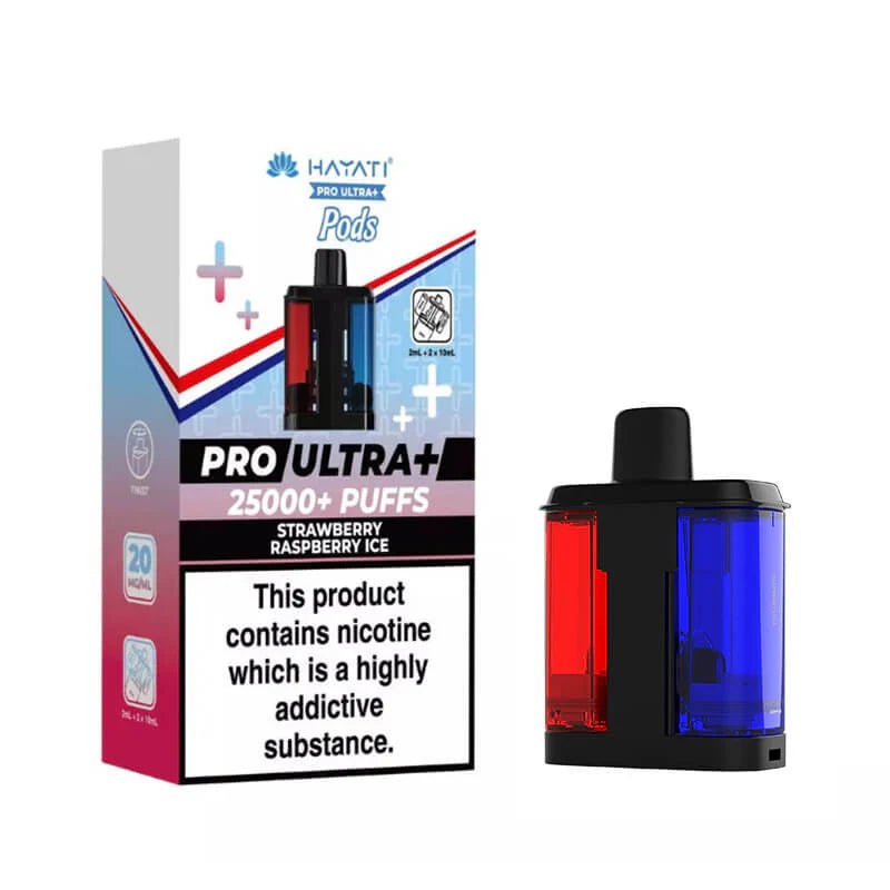 Hayati Pro Ultra Plus Pods - Strawberry Raspberry Ice-Planet Puff
