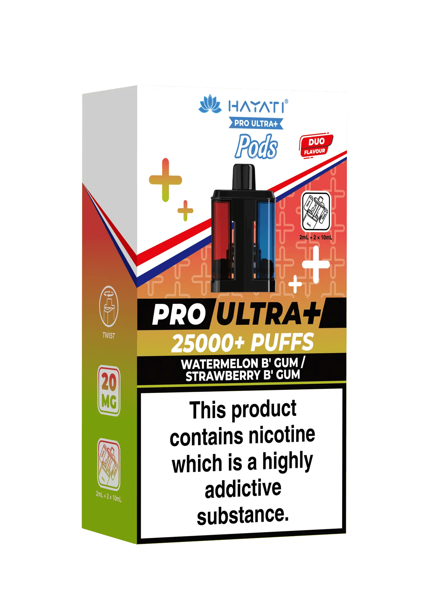 Hayati Pro Ultra Plus Pods - Watermelon B’Gum/ Strawberry B’Gum-Planet Puff