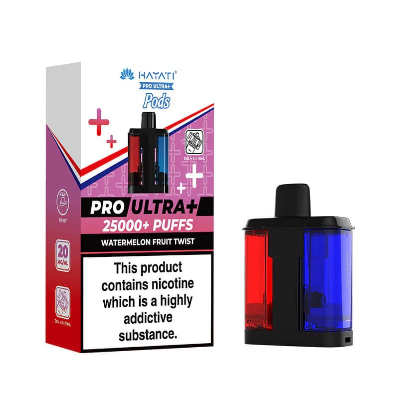 Hayati Pro Ultra Plus Pods - Watermelon Fruit Twist-Planet Puff