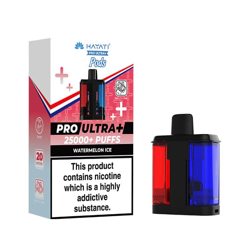 Hayati Pro Ultra Plus Pods - Watermelon Ice-Planet Puff