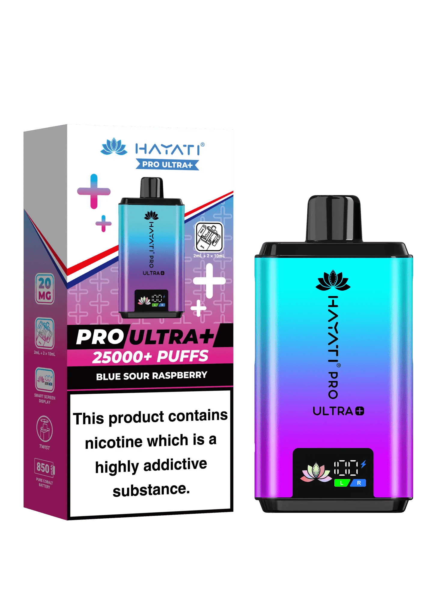 Hayati Pro Ultra Plus 25k Vape Kit -Blue Sour Raspberry-Planet Puff