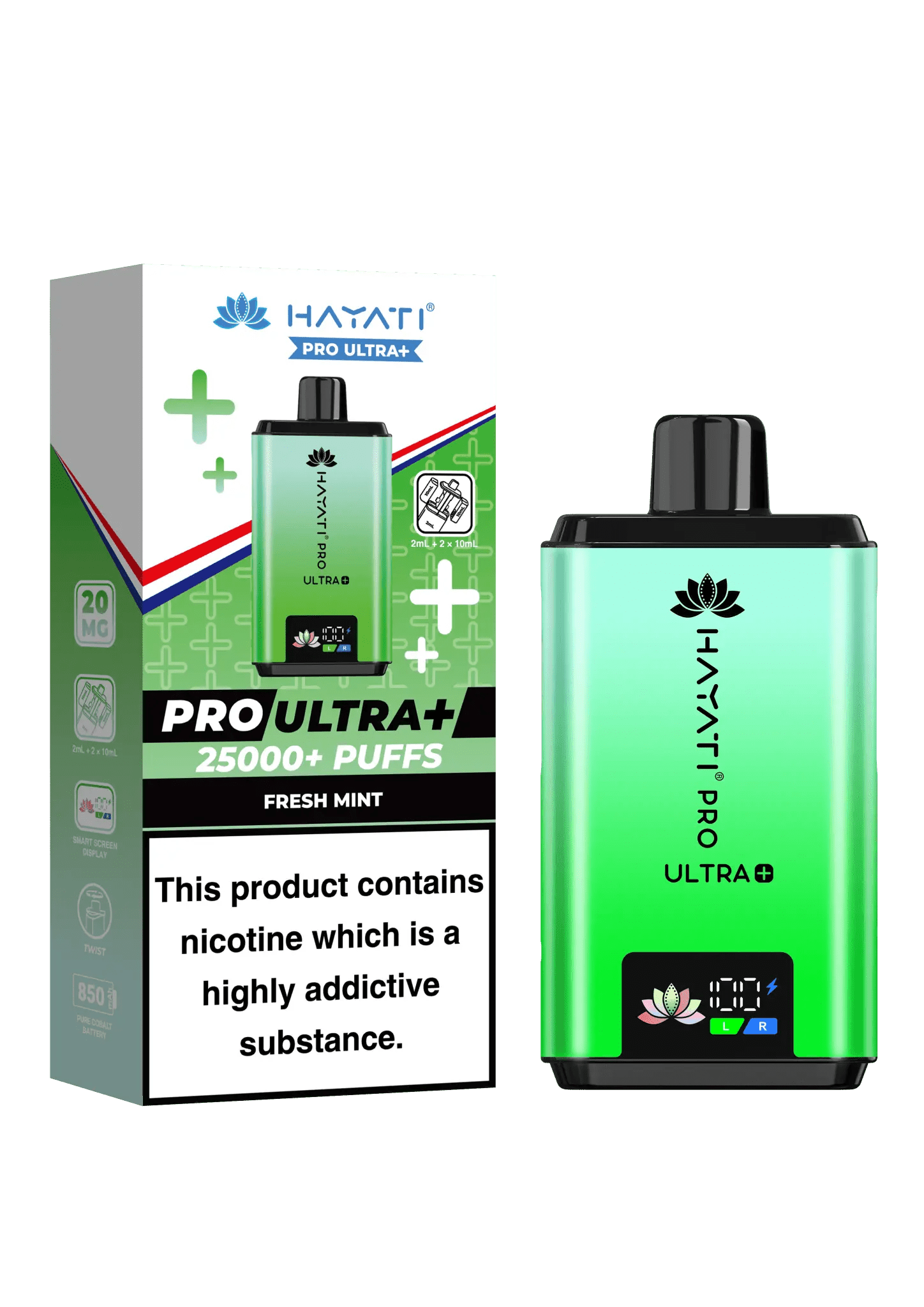 Hayati Pro Ultra Plus 25k Vape Kit -Fresh Mint-Planet Puff