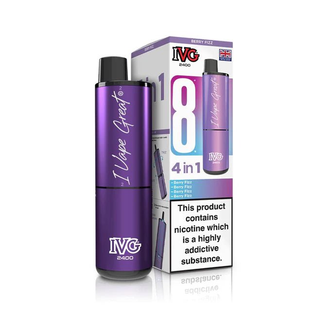 IVG 2400 Prefilled Vape Kit (5 Pack) -Berry Fizz-Planet Puff
