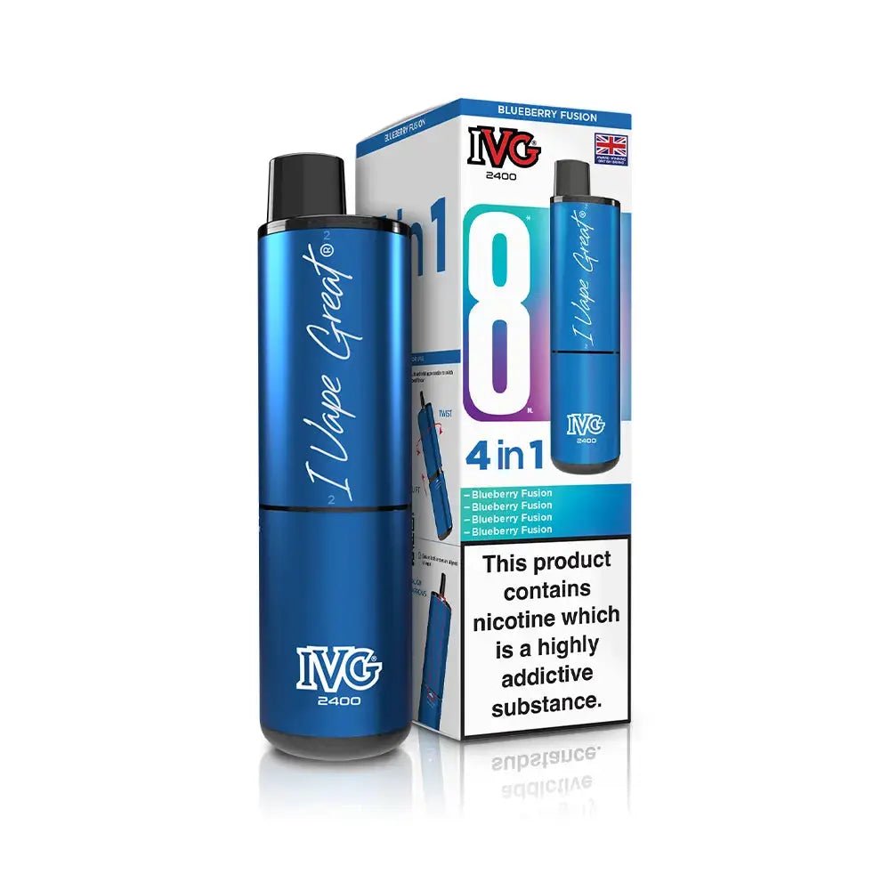IVG 2400 Prefilled Vape Kit (5 Pack) -Blueberry Fusion-Planet Puff