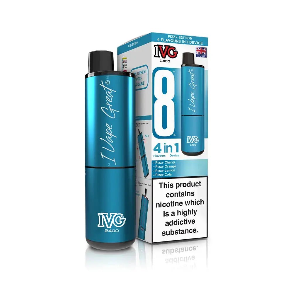 IVG 2400 Prefilled Vape Kit (5 Pack) -Fizzy Edition-Planet Puff