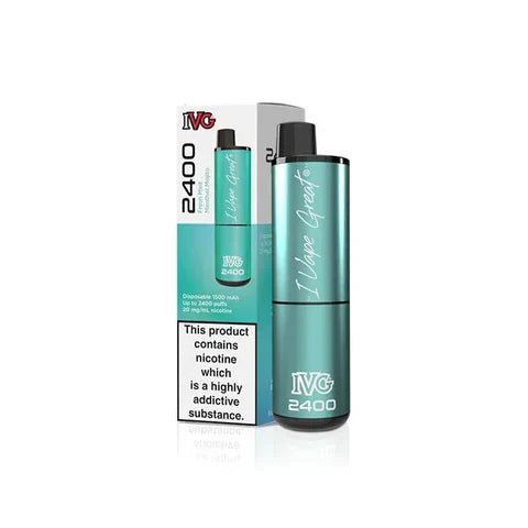 IVG 2400 Prefilled Vape Kit (5 Pack) -Fresh Mint Menthol Mojito-Planet Puff