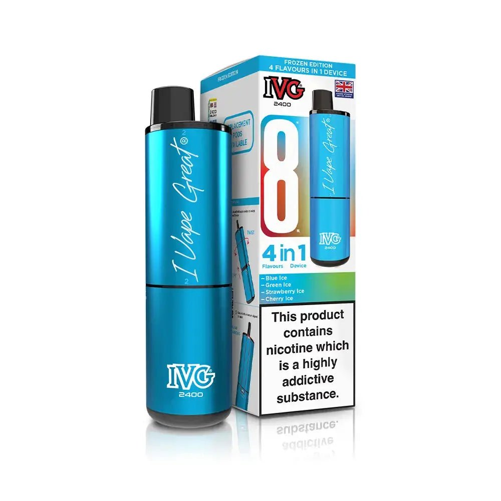 IVG 2400 Prefilled Vape Kit (5 Pack) -Frozen/ Slush Edition-Planet Puff