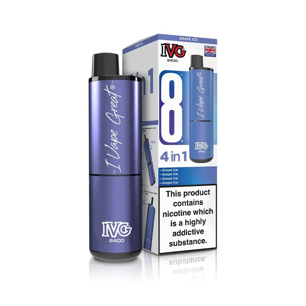 IVG 2400 Prefilled Vape Kit (5 Pack) -Fruit n Mint Edition-Planet Puff