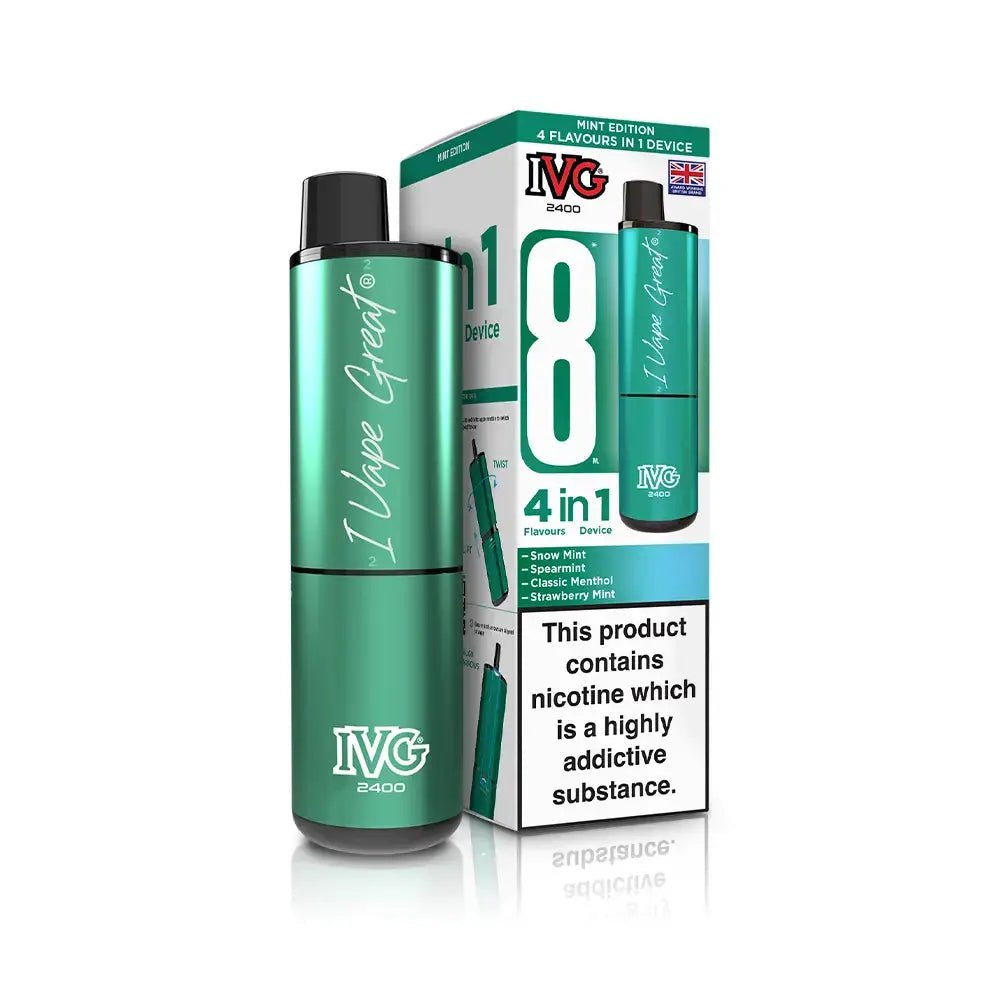 IVG 2400 Prefilled Vape Kit (5 Pack) -Menthol Edition-Planet Puff