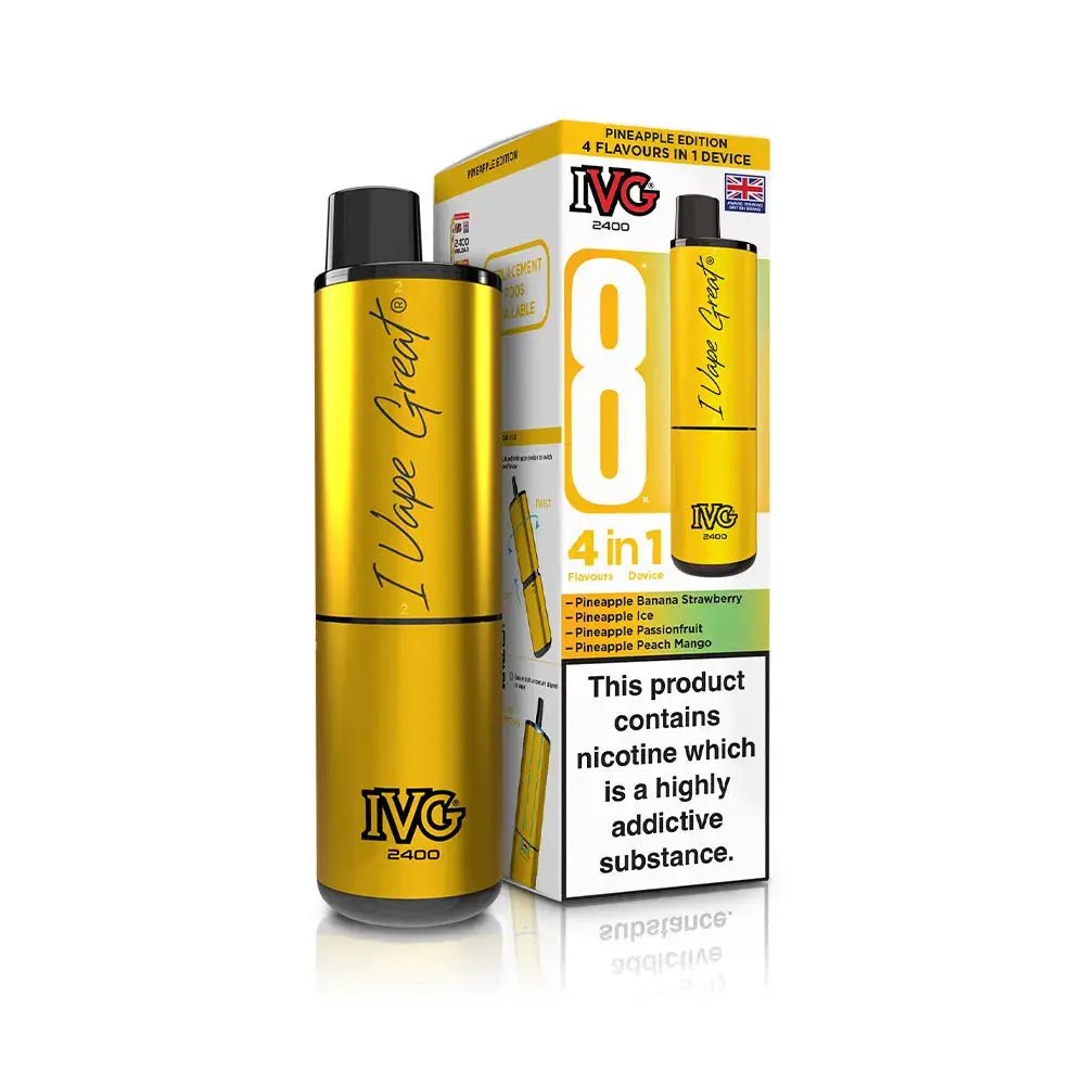 IVG 2400 Prefilled Vape Kit (5 Pack) -Pineapple Edition-Planet Puff