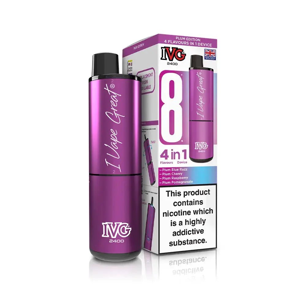 IVG 2400 Prefilled Vape Kit (5 Pack) -Pink Edition-Planet Puff