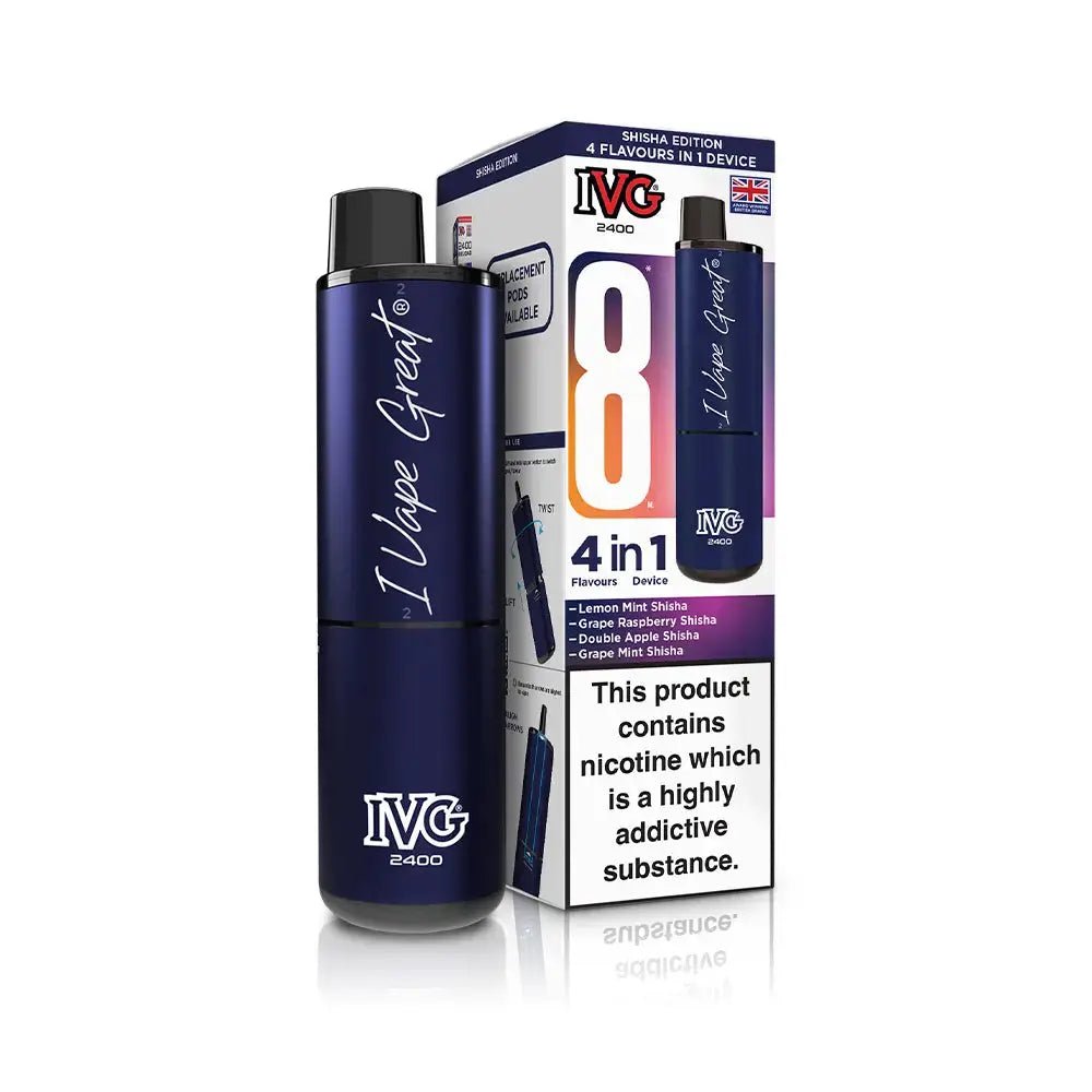 IVG 2400 Prefilled Vape Kit (5 Pack) -Shisha Edition-Planet Puff