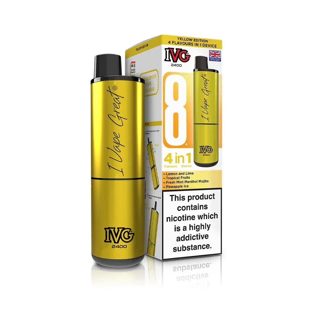 IVG 2400 Prefilled Vape Kit (5 Pack) -Watermelon Edition-Planet Puff