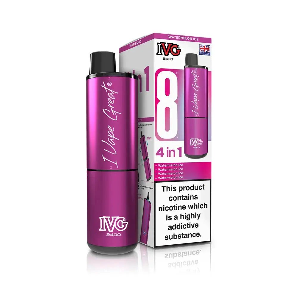 IVG 2400 Prefilled Vape Kit (5 Pack) -Watermelon Edition-Planet Puff
