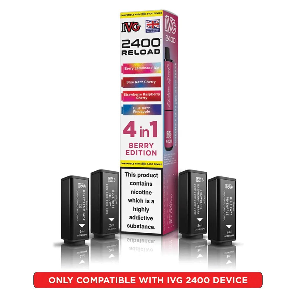IVG 2400 Reload 4-in-1 Refill Pods | IVG 2400 Pods - Berry Edition-Planet Puff