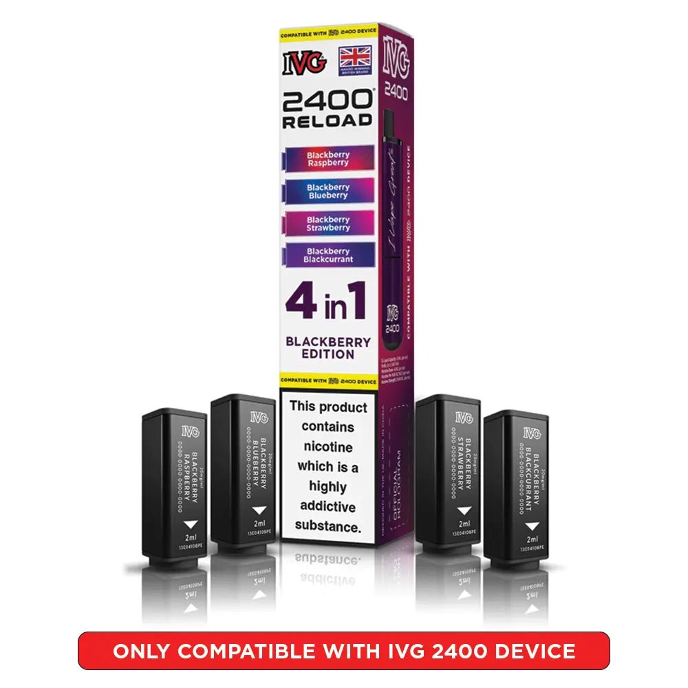 IVG 2400 Reload 4-in-1 Refill Pods | IVG 2400 Pods - Blackberry Edition-Planet Puff