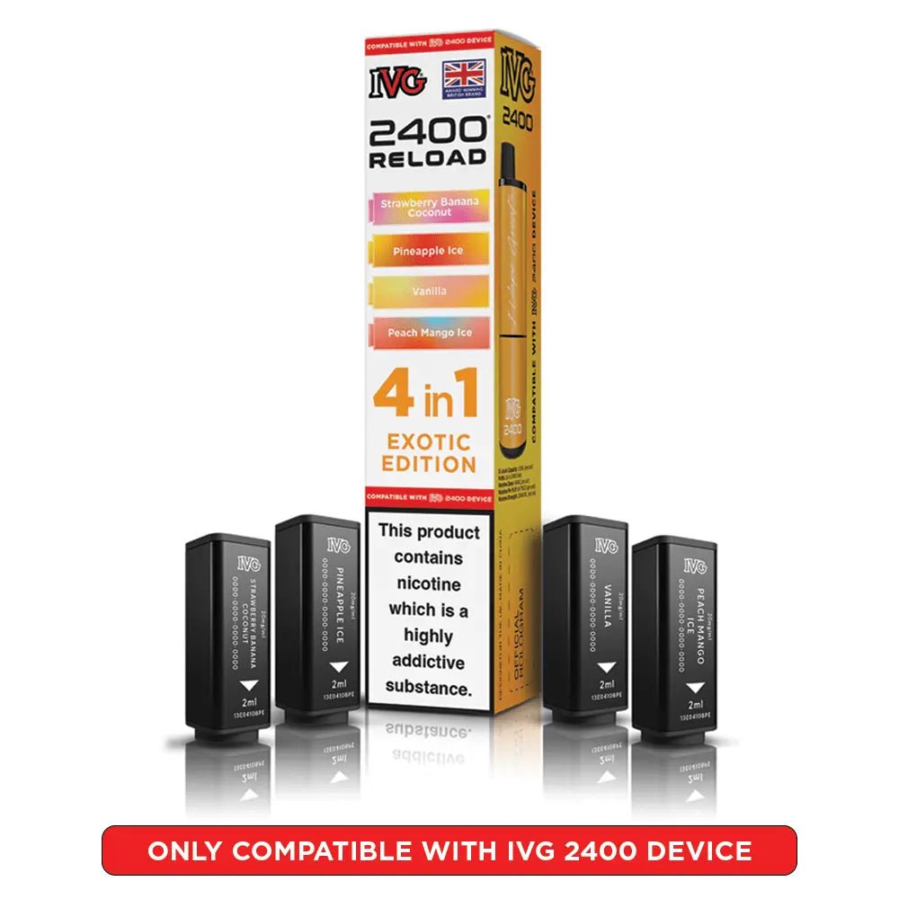 IVG 2400 Reload 4-in-1 Refill Pods | IVG 2400 Pods - Exotic Edition-Planet Puff