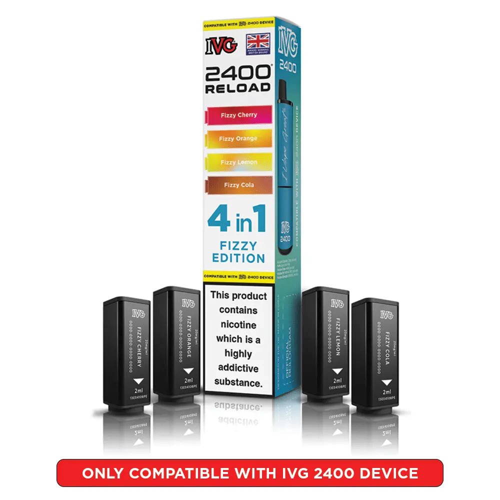 IVG 2400 Reload 4-in-1 Refill Pods | IVG 2400 Pods - Fizzy Edition-Planet Puff
