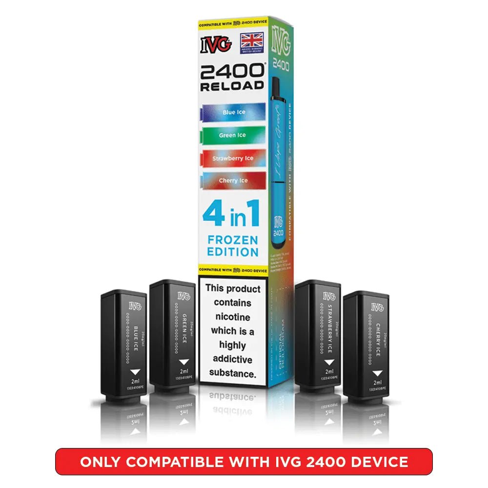IVG 2400 Reload 4-in-1 Refill Pods | IVG 2400 Pods - Frozen/ Slush Edition-Planet Puff