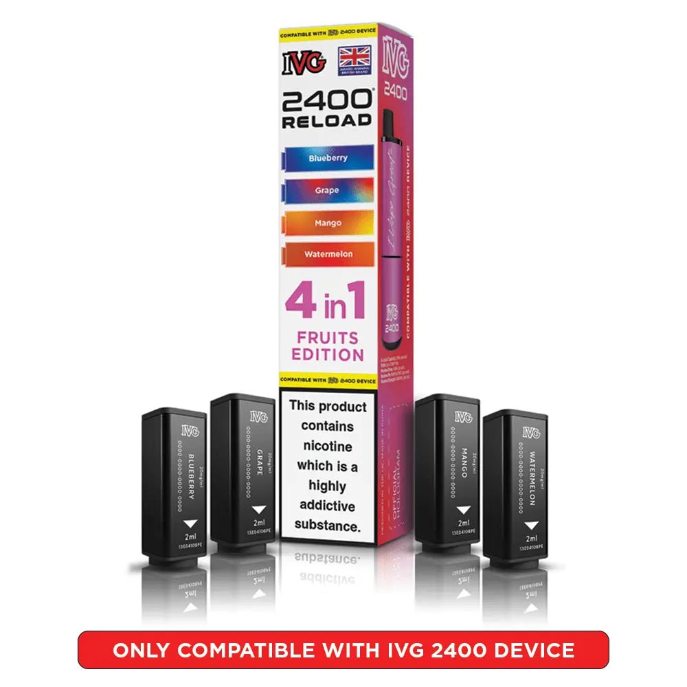 IVG 2400 Reload 4-in-1 Refill Pods | IVG 2400 Pods - Fruits Edition-Planet Puff