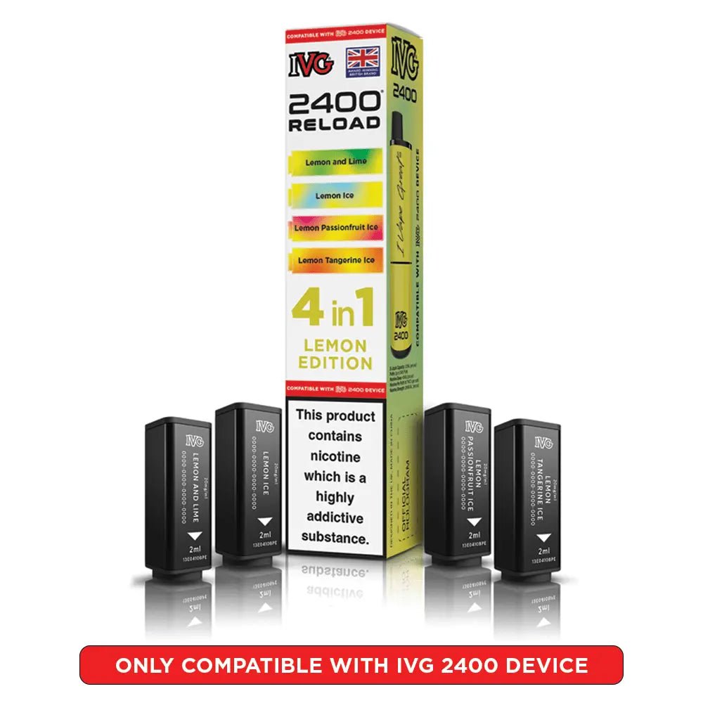 IVG 2400 Reload 4-in-1 Refill Pods | IVG 2400 Pods - Lemon Edition-Planet Puff