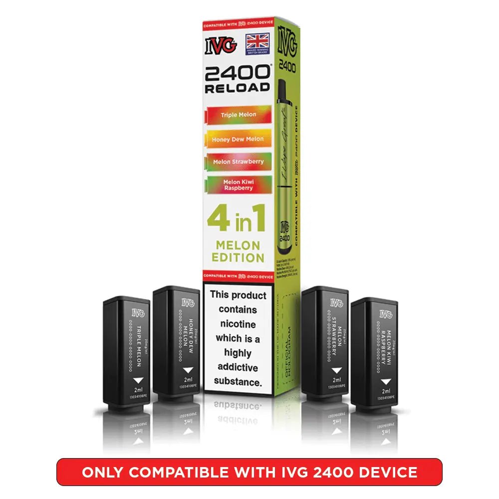 IVG 2400 Reload 4-in-1 Refill Pods | IVG 2400 Pods - Melon Edition-Planet Puff