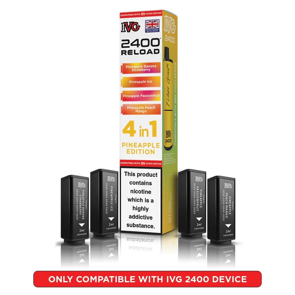 IVG 2400 Reload 4-in-1 Refill Pods | IVG 2400 Pods - Pineapple Edition-Planet Puff