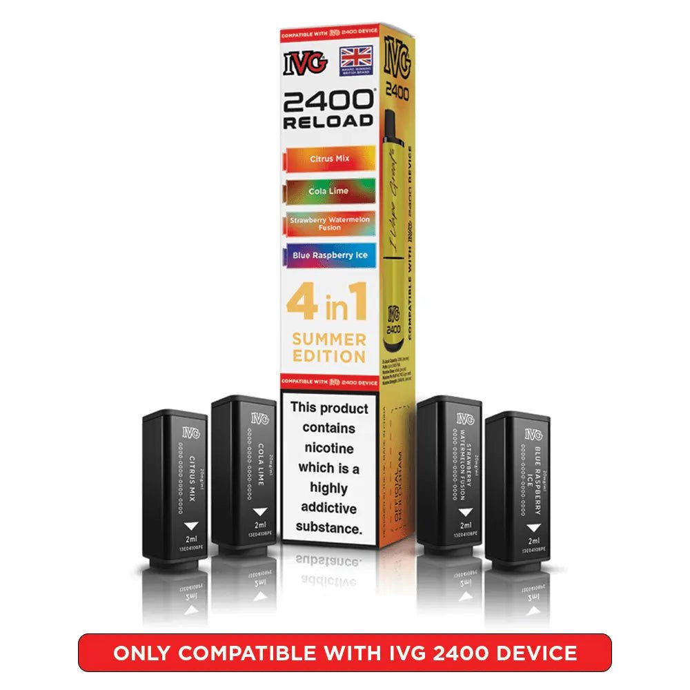 IVG 2400 Reload 4-in-1 Refill Pods | IVG 2400 Pods - Summer Edition-Planet Puff