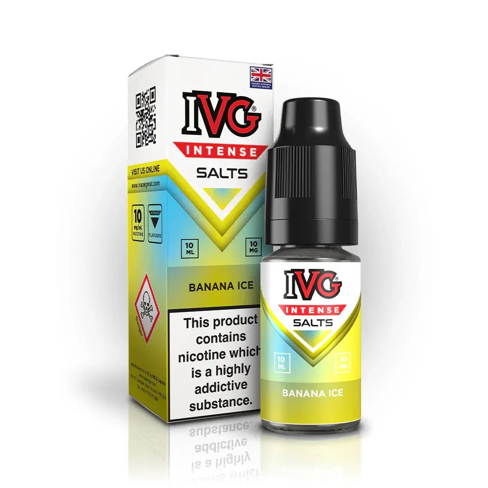 IVG Intense Nic Salts 10ml | Vape Juice - Banana Ice-Planet Puff