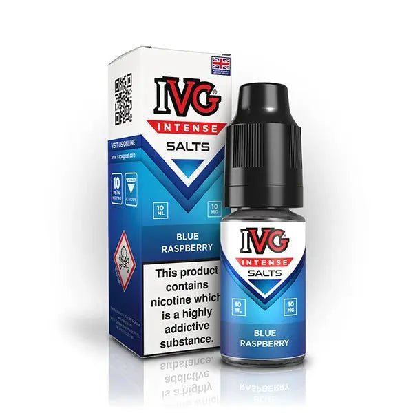 IVG Intense Nic Salts 10ml | Vape Juice - Blue Raspberry Ice-Planet Puff