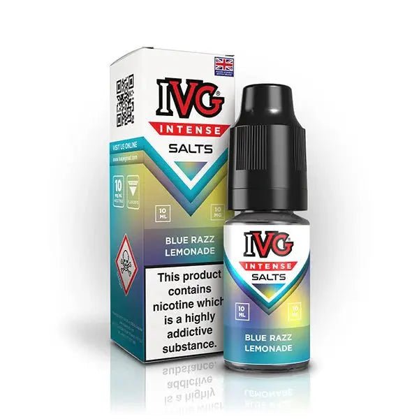 IVG Intense Nic Salts 10ml | Vape Juice - Blue Razz Lemonade-Planet Puff