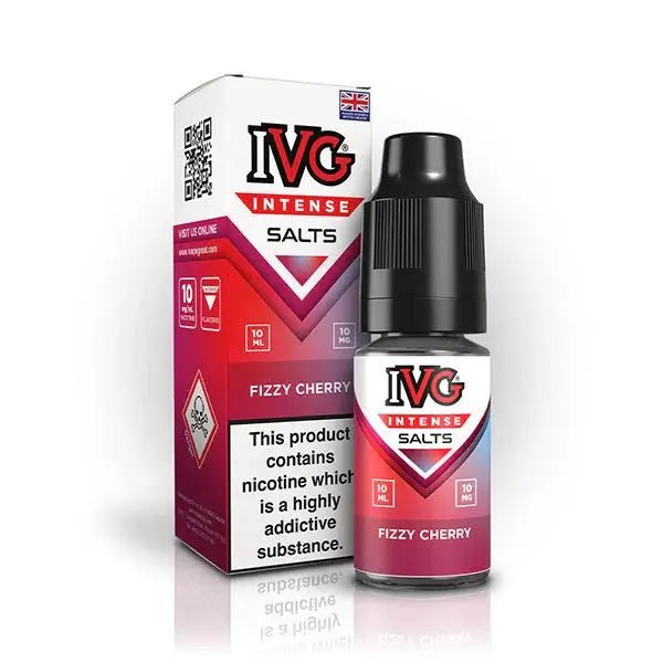 IVG Intense Nic Salts 10ml | Vape Juice - Fizzy Cherry-Planet Puff