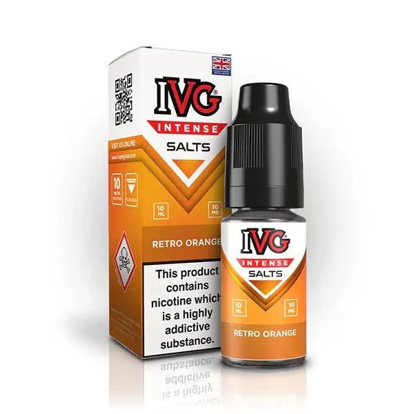 IVG Intense Nic Salts 10ml | Vape Juice - Retro Orange-Planet Puff
