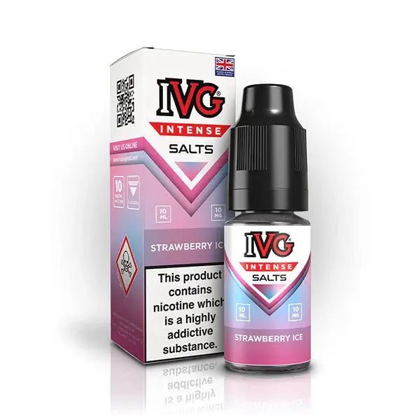 IVG Intense Nic Salts 10ml | Vape Juice - Strawberry Ice-Planet Puff