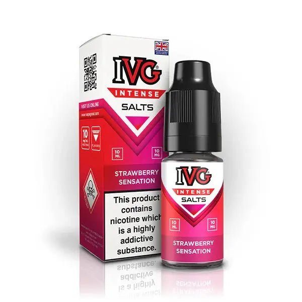 IVG Intense Nic Salts 10ml | Vape Juice - Strawberry Sensation-Planet Puff