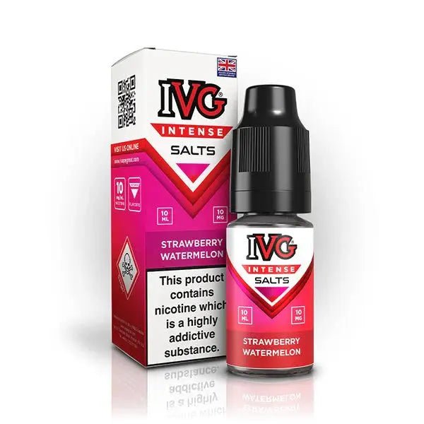 IVG Intense Nic Salts 10ml | Vape Juice - Strawberry Watermelon-Planet Puff