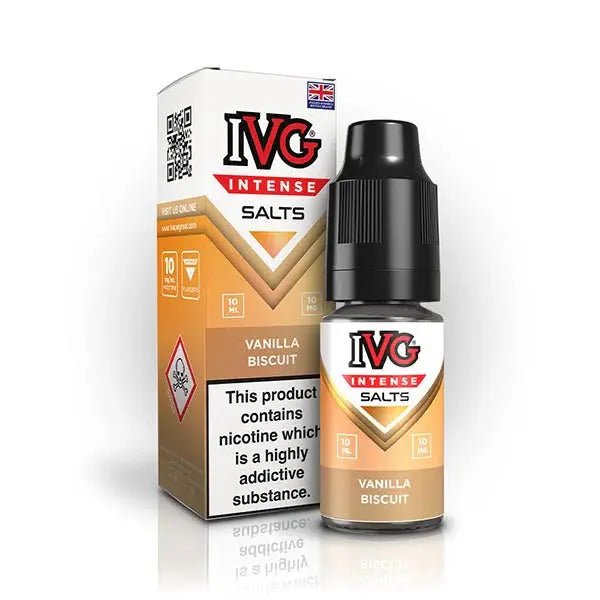 IVG Intense Nic Salts 10ml | Vape Juice - Vanilla Biscuit-Planet Puff