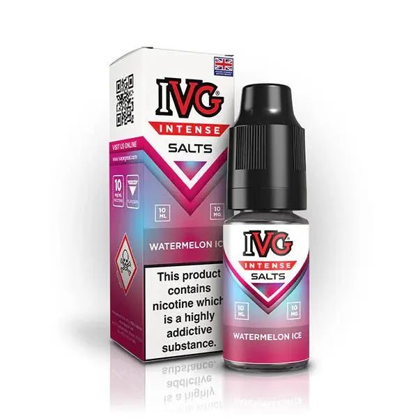 IVG Intense Nic Salts 10ml | Vape Juice - Watermelon Ice-Planet Puff