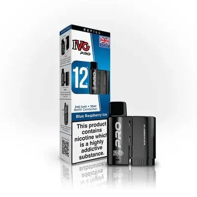 IVG Pro Refills | IVG Pro 12 Refill Pods - Blue Raspberry Ice-Planet Puff