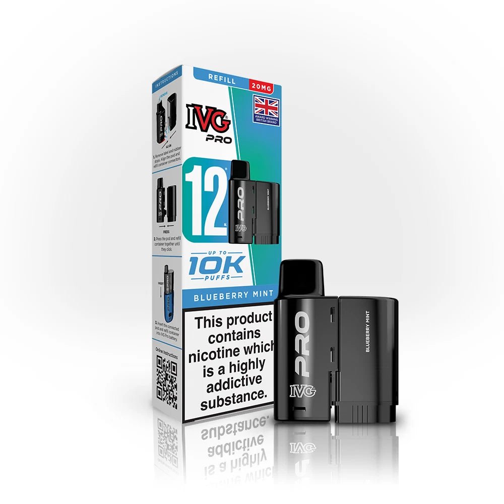 IVG Pro Refills | IVG Pro 12 Refill Pods - Blueberry Mint-Planet Puff