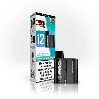 IVG Pro Refills | IVG Pro 12 Refill Pods - Fresh Menthol Mojito-Planet Puff