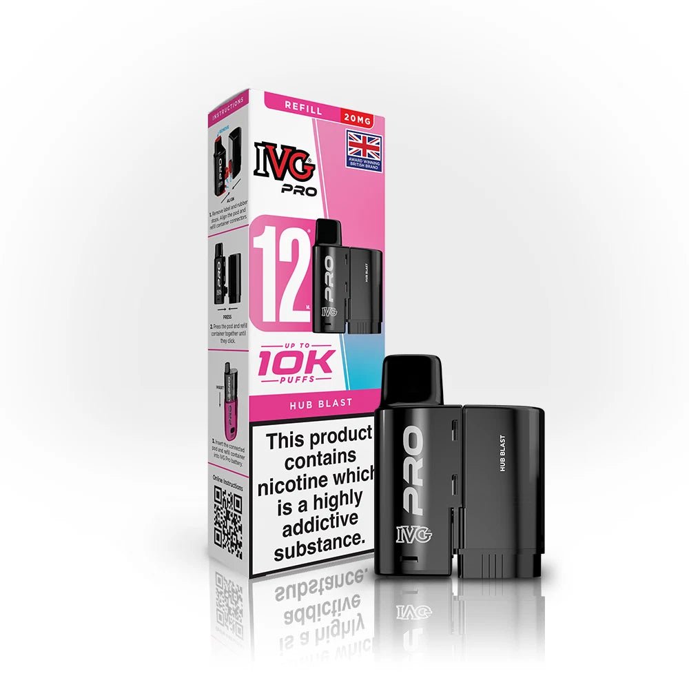 IVG Pro Refills | IVG Pro 12 Refill Pods - Hub Blast *NEW*-Planet Puff